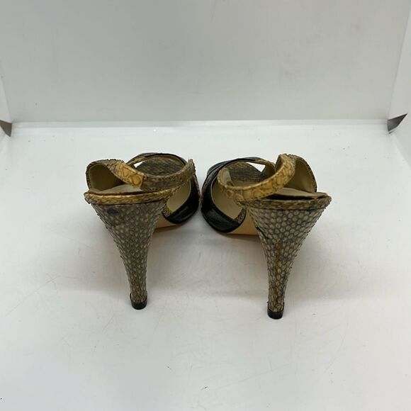 VINTAGE GIORGIO LEONI WOMENS SNAKESKIN PUMPS FTL-08-366 - Picture 4 of 9